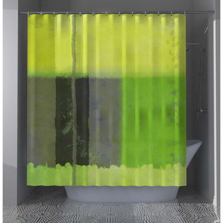 East Urban Home Dorthia Abstract Shower Curtain Wayfair